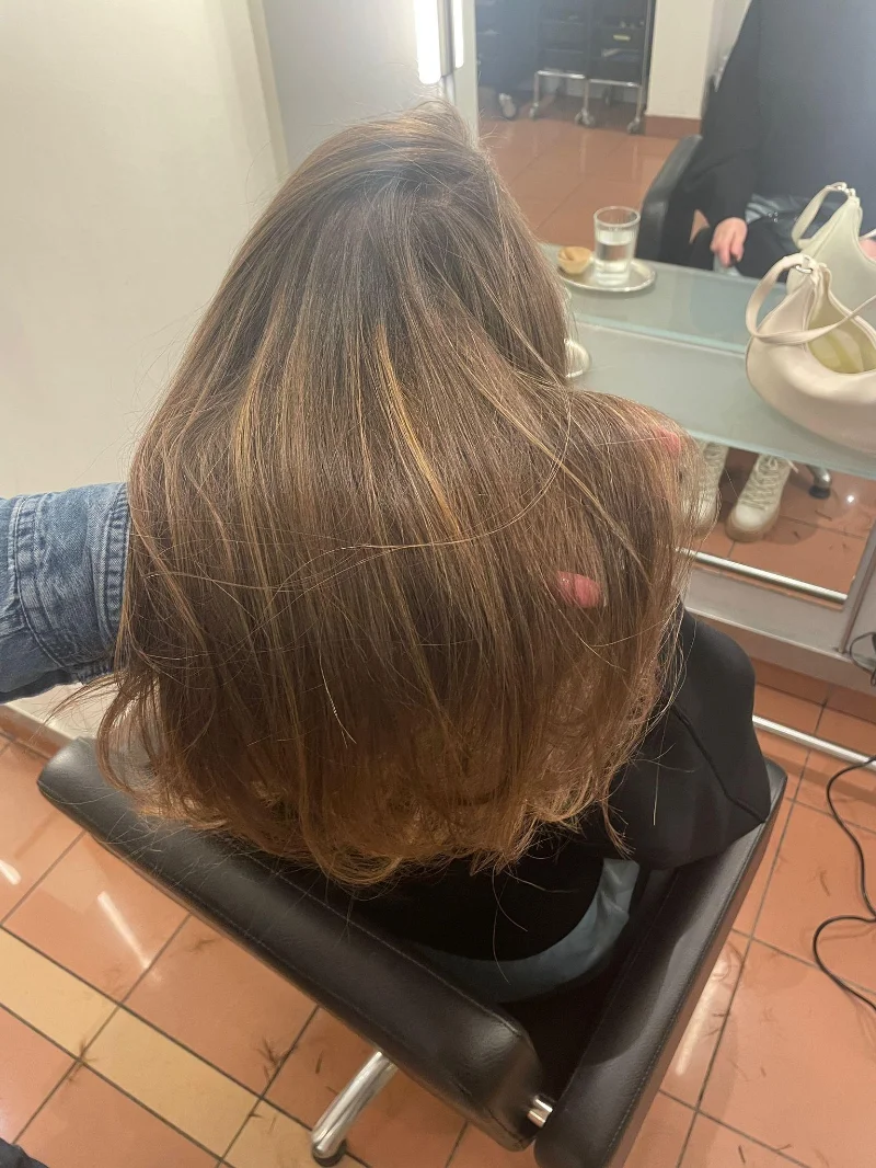 Beispiel für eine Balayage-Färbung bei AG Haarwelt